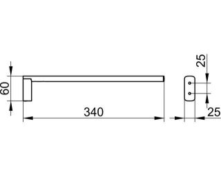 Держатель для полотенца Keuco Edition  11522030000 бронза шлифованная